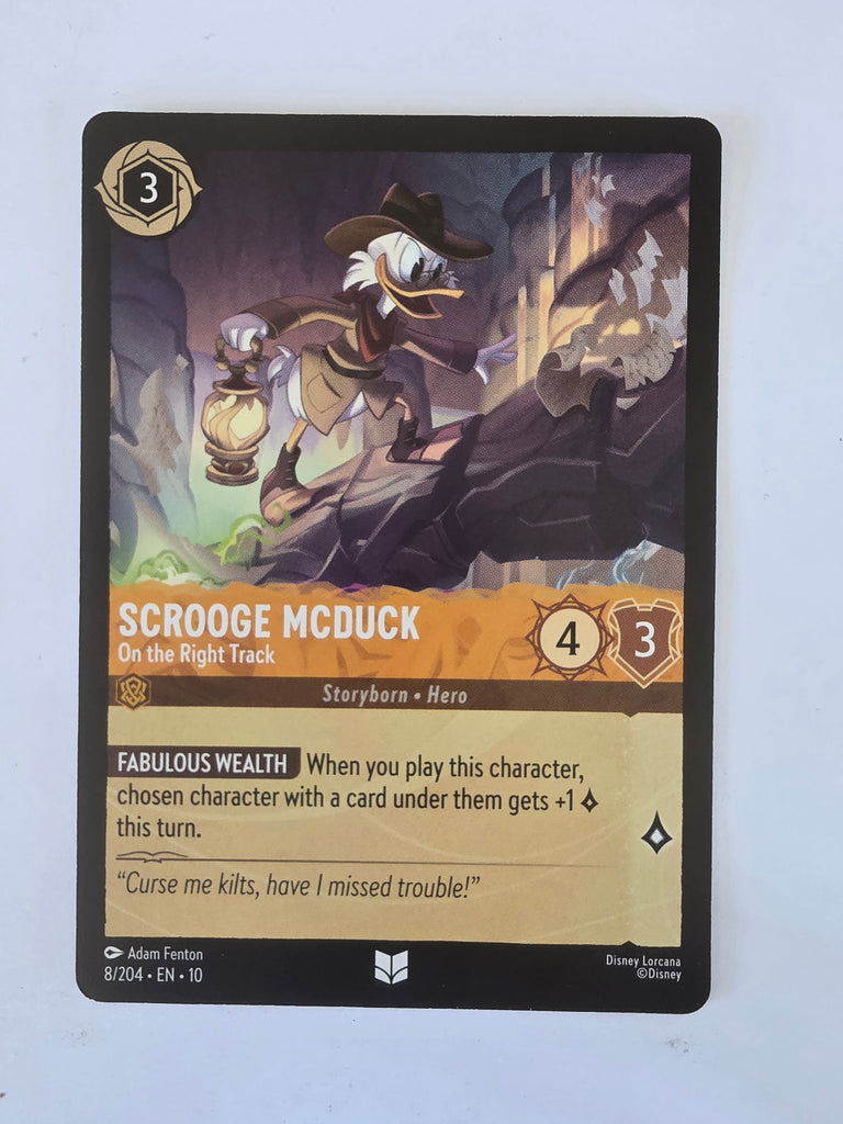 Lorcana Whispers in the Well #8/204 Scrooge McDuck - On the Right Track |U/C