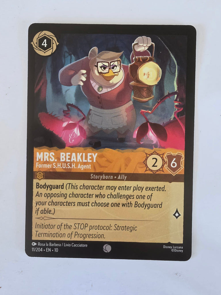 Lorcana Whispers in the Well #11/204 Mrs/ Beakley - Former SHUSH Agent |Common