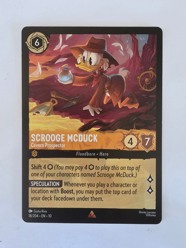 Lorcana Whispers in the Well #18/204 Scrooge McDuck - Cavern Prospector | Rare