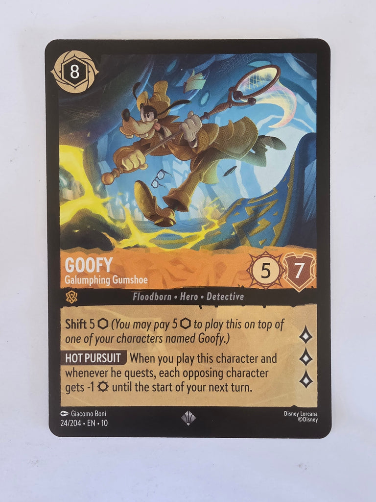 Lorcana Whispers in the Well #24/204 Goofy - Galumphing Gumshoe | Super Rare