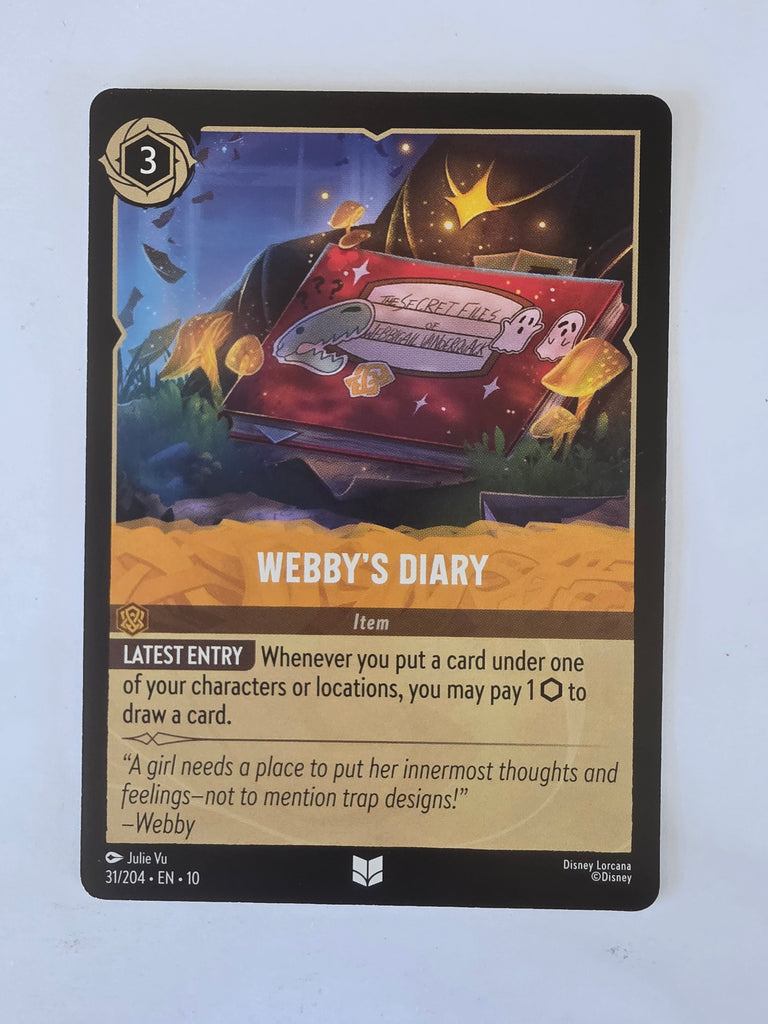 Lorcana Whispers in the Well #31/204 Webby's Diary | Uncommon