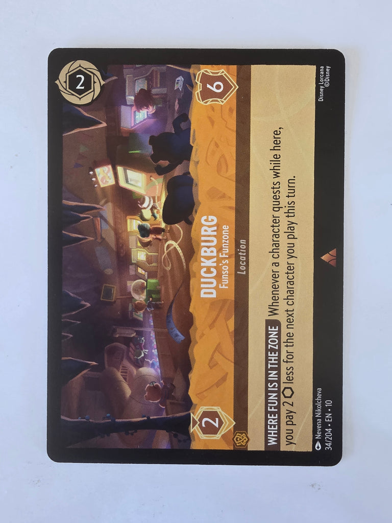 Lorcana Whispers in the Well #34/204 Duckberg - Funso's Funzone | Rare