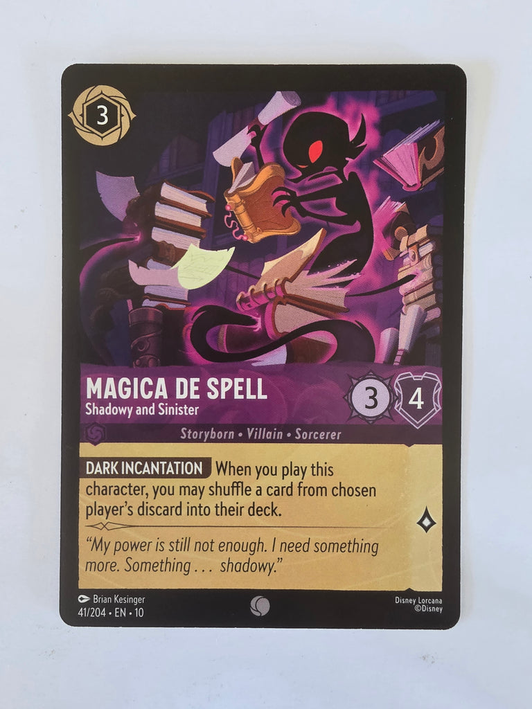 Lorcana Whispers in the Well #41/204 Magica De Spell - Shadowy and Sinister |Common