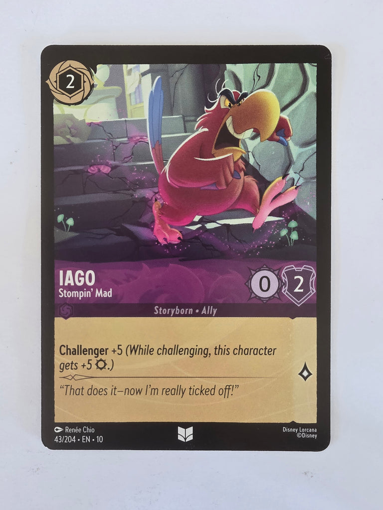 Lorcana Whispers in the Well #43/204 Iago - Stompin' Mad | Uncommon