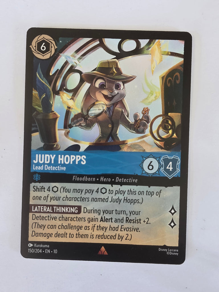judy hopps lorcana card Lorcana Whispers in the Well #150/204 Judy Hopps - Lead Deective
