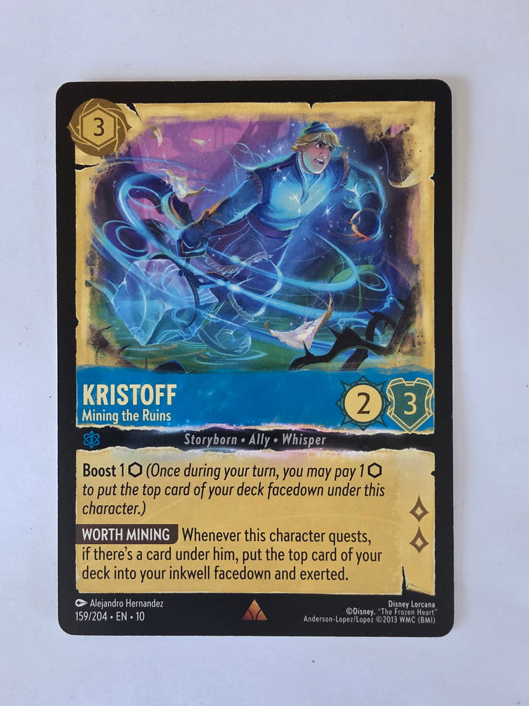 Lorcana Whispers in the Well #159/204 Kristoff - Mining the Ruins | Rare