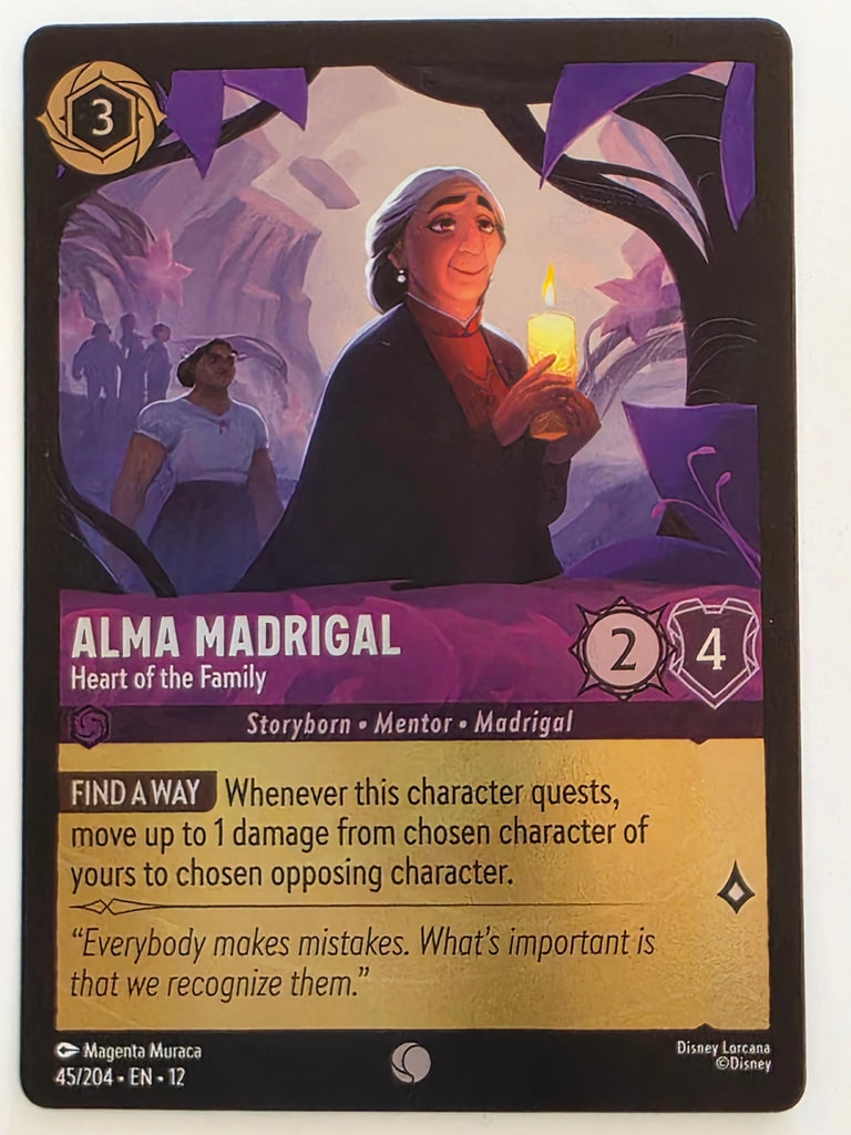 Disney Lorcana Wilds Unknown | Reverse Holo | #045/204 | Alma Madrigal Heart of the Family | Common