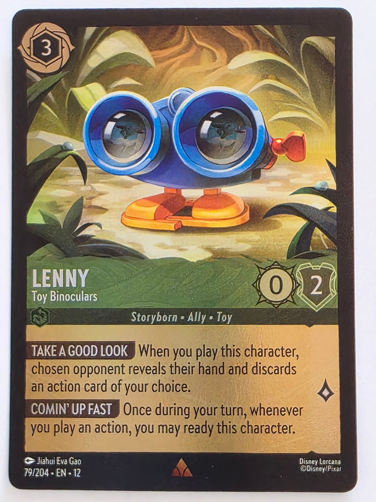 Disney Lorcana Wilds Unknown | Reverse Holo | #079/204 | Lenny Toy Binoculars | Rare