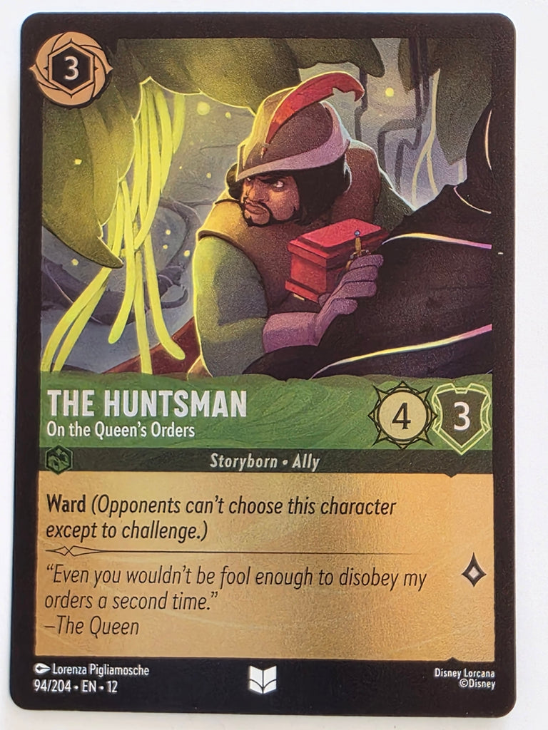 Disney Lorcana Wilds Unknown | Reverse Holo | #094/204 | The Huntsman On the Queen's Orders | Uncommon