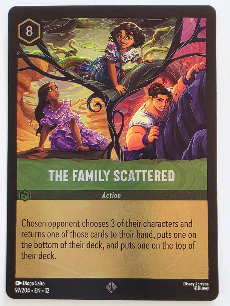 Disney Lorcana Wilds Unknown | Reverse Holo | #097/204 | The Family Scattered | Super Rare
