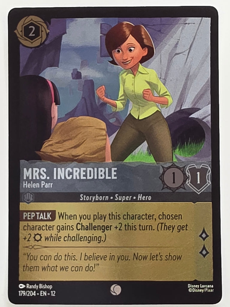 Disney Lorcana Wilds Unknown | Reverse Holo | #179/204 | Mrs Incredible Helen Parr | Common