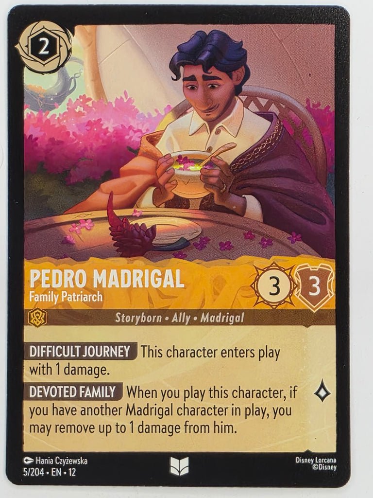 Disney Lorcana Wilds Unknown | #005/204 | Pedro Madrigal Family Patriarch | Uncommon