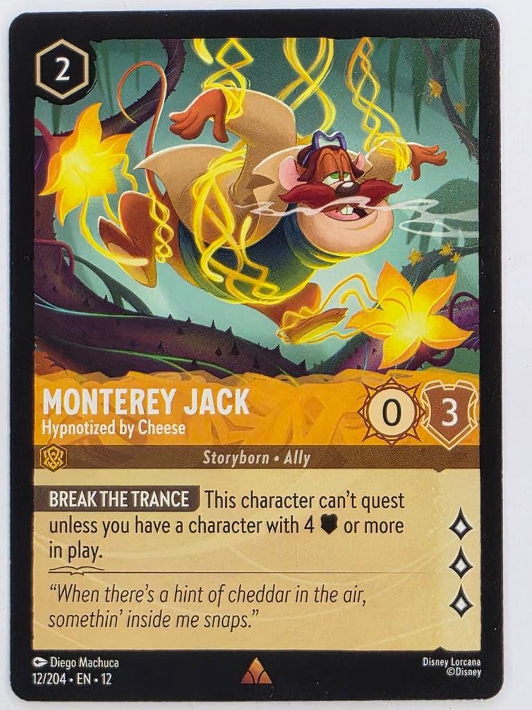 Disney Lorcana Wilds Unknown | #012/204 | Monterey Jack Hypnotized by Cheese | Rare