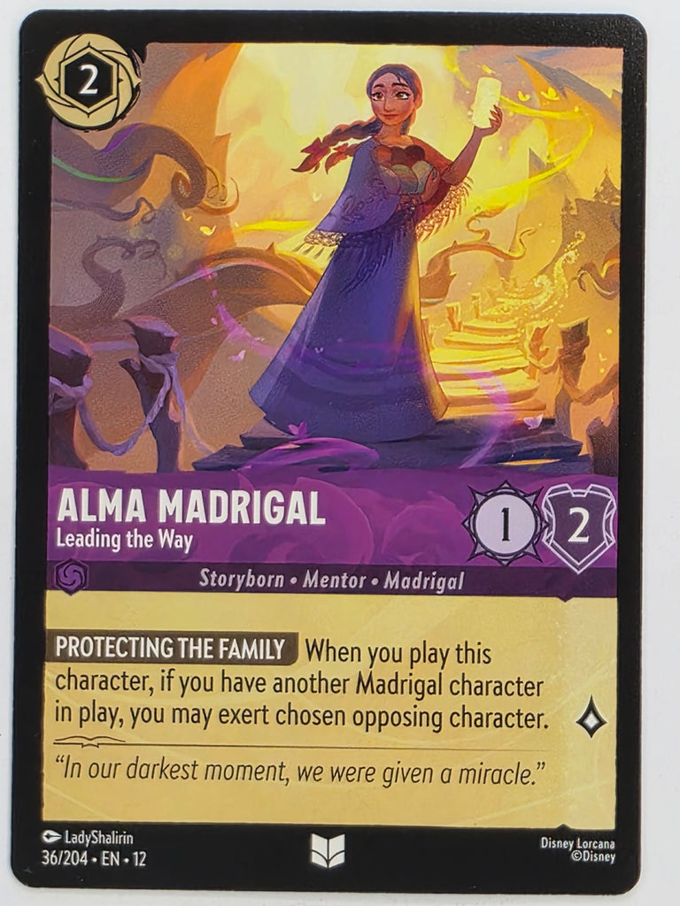 Disney Lorcana Wilds Unknown | #036/204 | Alma Madrigal Leading the Way | Uncommon