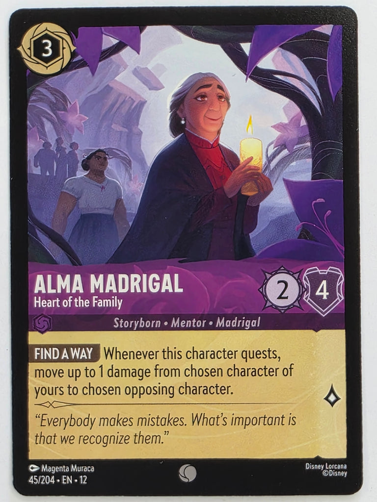Disney Lorcana Wilds Unknown | #045/204 | Alma Madrigal Heart of the Family | Common