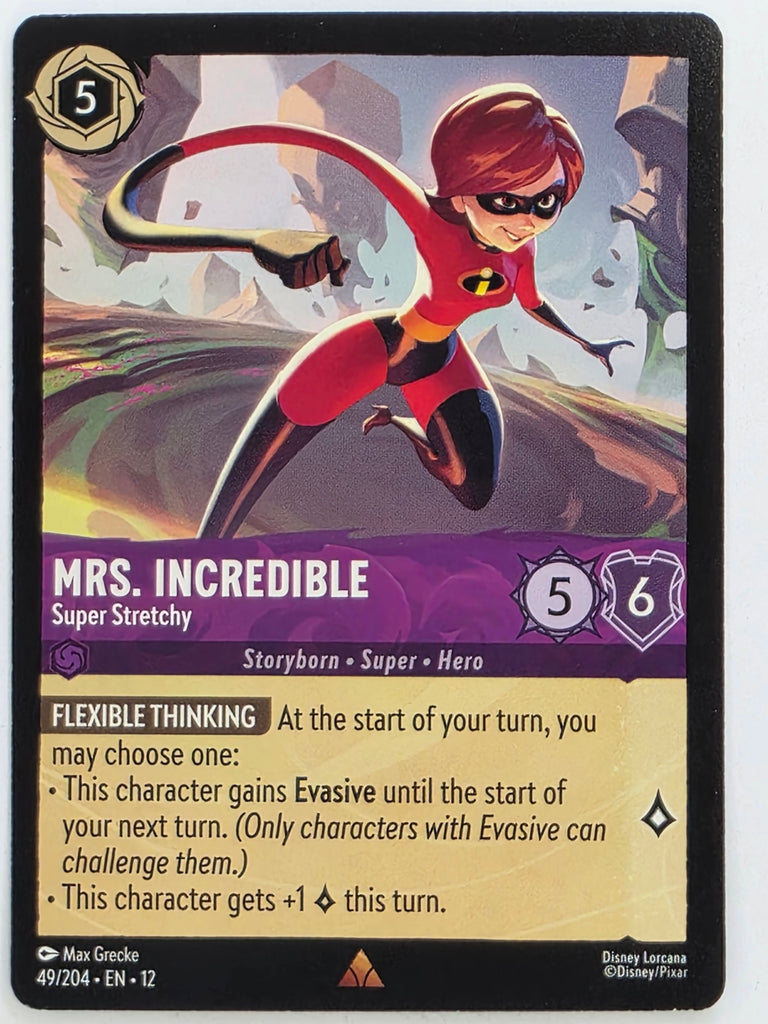 Disney Lorcana Wilds Unknown | #049/204 | Mrs Incredible Super Stretchy | Rare