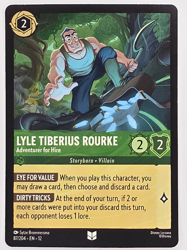 Disney Lorcana Wilds Unknown | #087/204 | Lyle Tiberius Rourke Adventurer For Hire | Uncommon