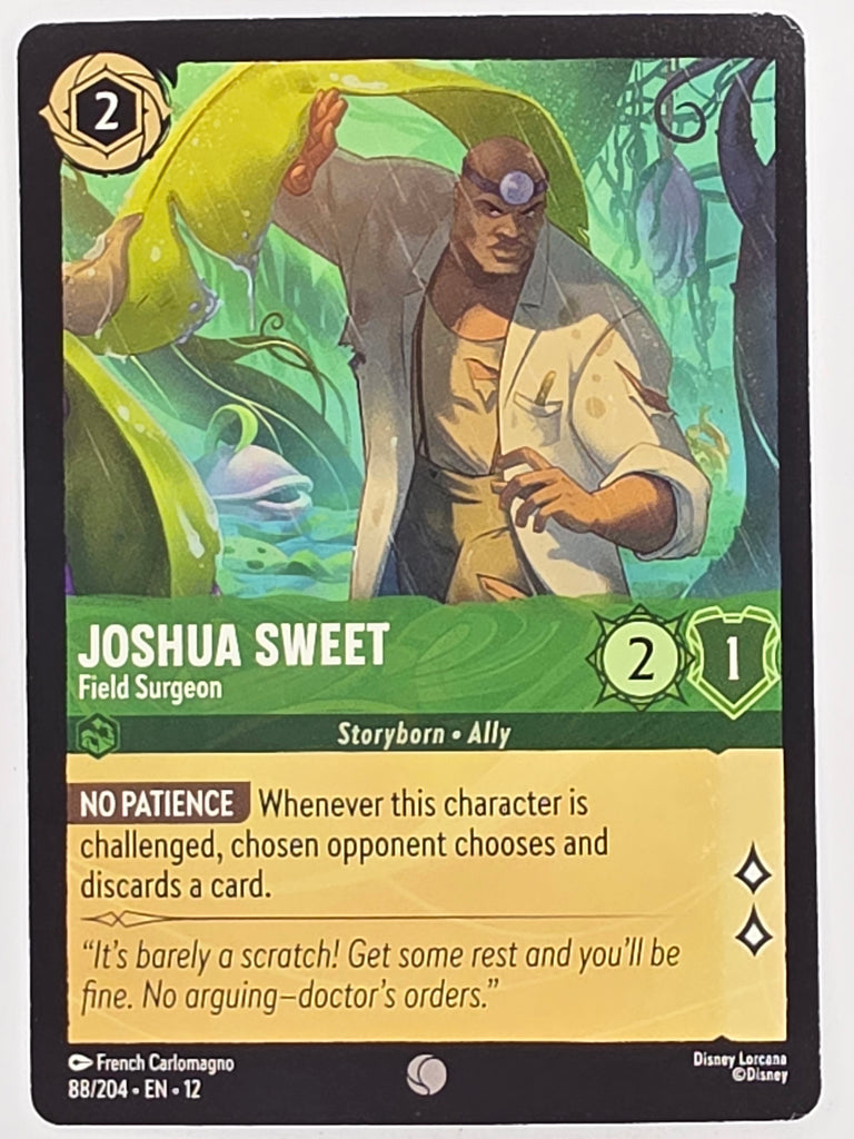 Disney Lorcana Wilds Unknown | #088/204 | Joshua Sweet Field Surgeon | Common