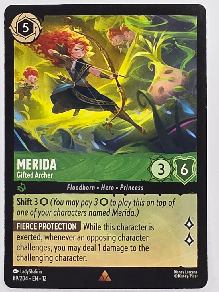 Disney Lorcana Wilds Unknown | #089/204 | Merida Gifted Archer | Rare