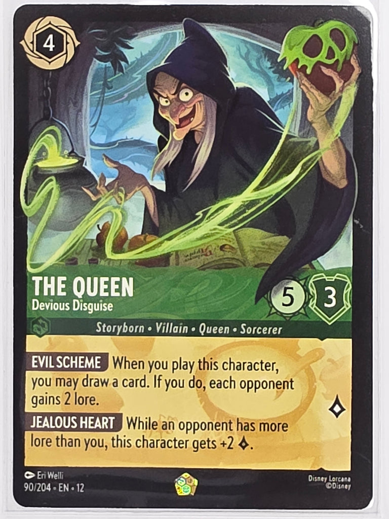 Disney Lorcana Wilds Unknown | #090/204 | The Queen Devious Disguise | Legendary