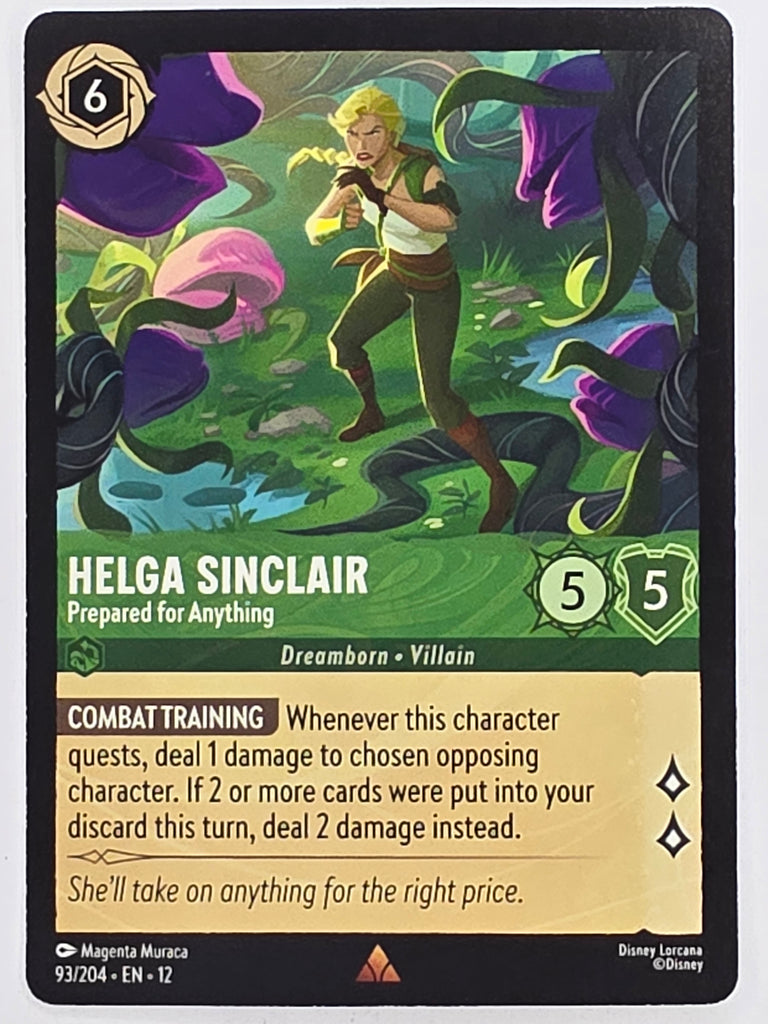 Disney Lorcana Wilds Unknown | #093/204 | Helga Sinclair Prepared for Anything | Rare