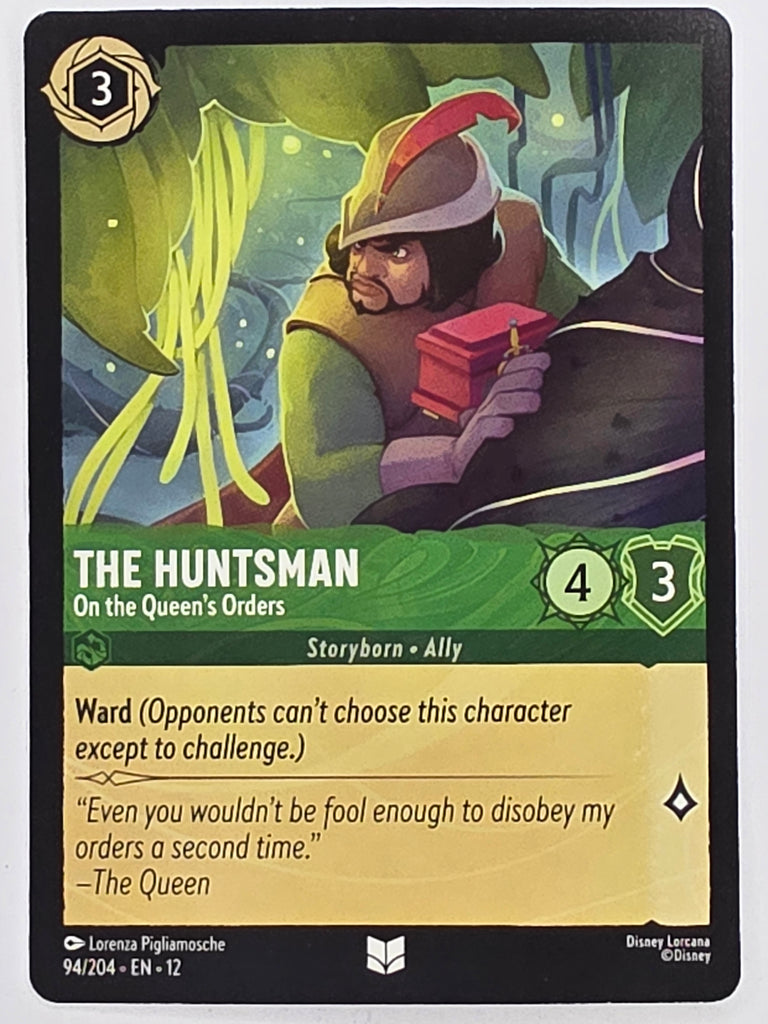 Disney Lorcana Wilds Unknown | #094/204 | The Huntsman On the Queen's Orders | Uncommon