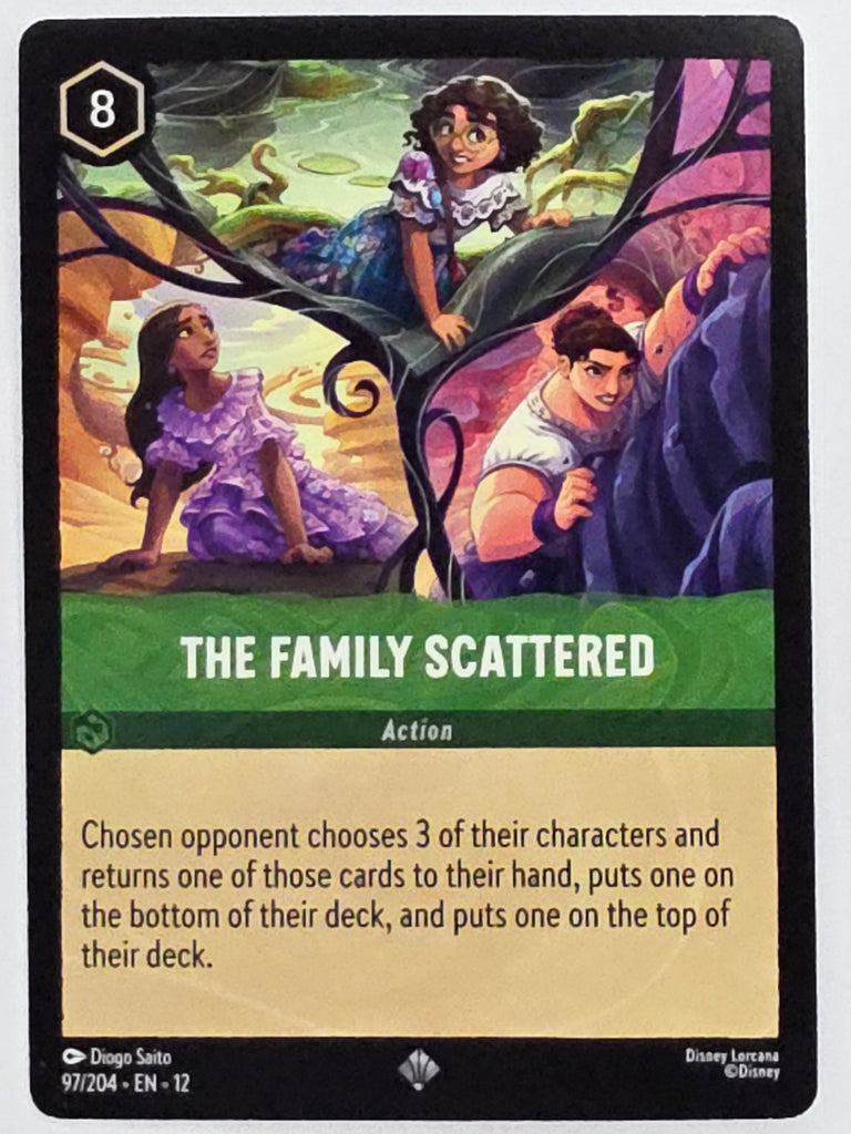Disney Lorcana Wilds Unknown | #097/204 | The Family Scattered | Super Rare