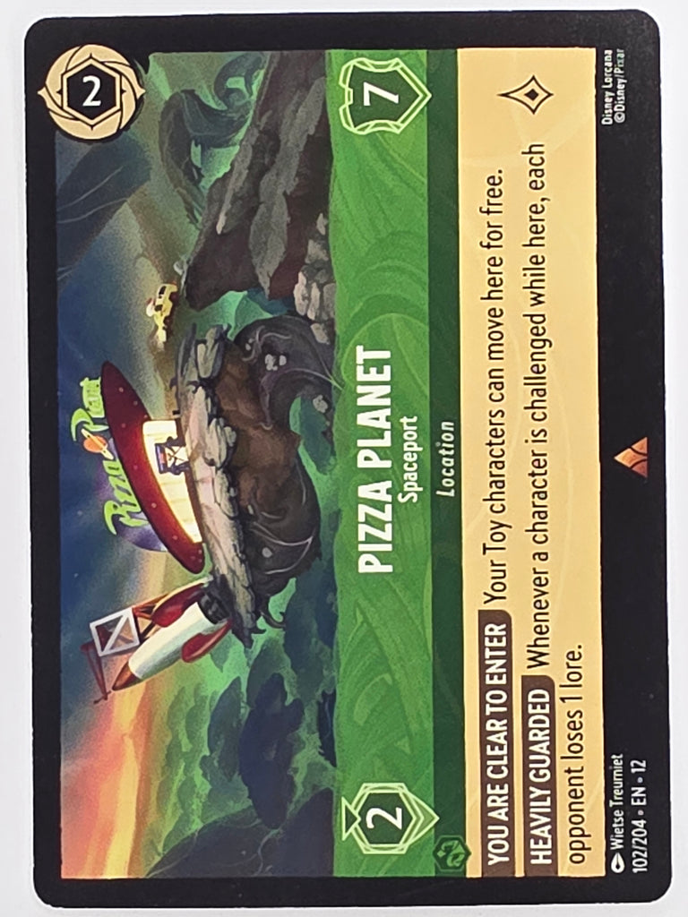 Disney Lorcana Wilds Unknown | #102/204 | Pizza Planet Spaceport | Rare