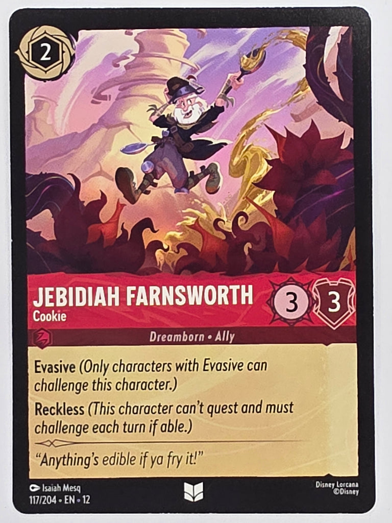Disney Lorcana Wilds Unknown | #117/204 | Jebidiah Farnsworth Cookie | Uncommon