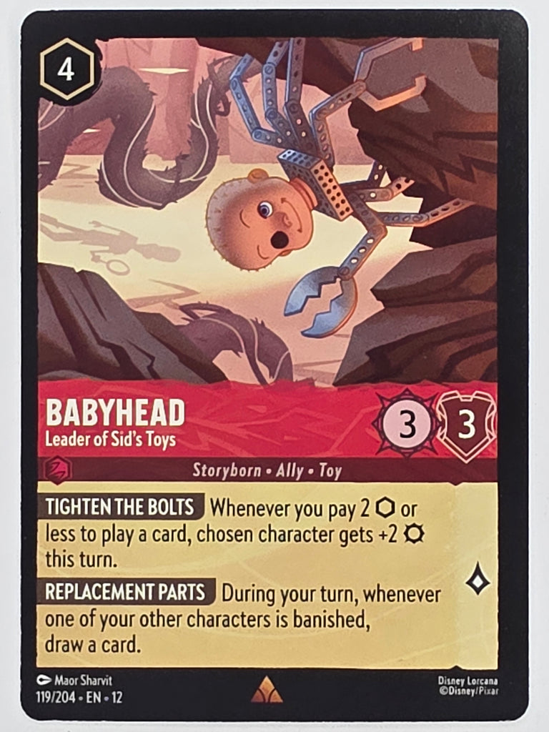 Disney Lorcana Wilds Unknown | #119/204 | Babyhead Leader of Sid's Toys | Rare