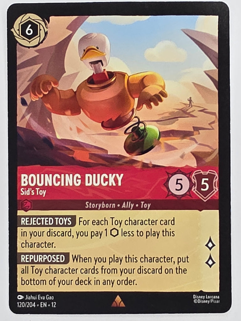 Disney Lorcana Wilds Unknown | #120/204 | Bouncing Ducky Sid's Toy | Rare
