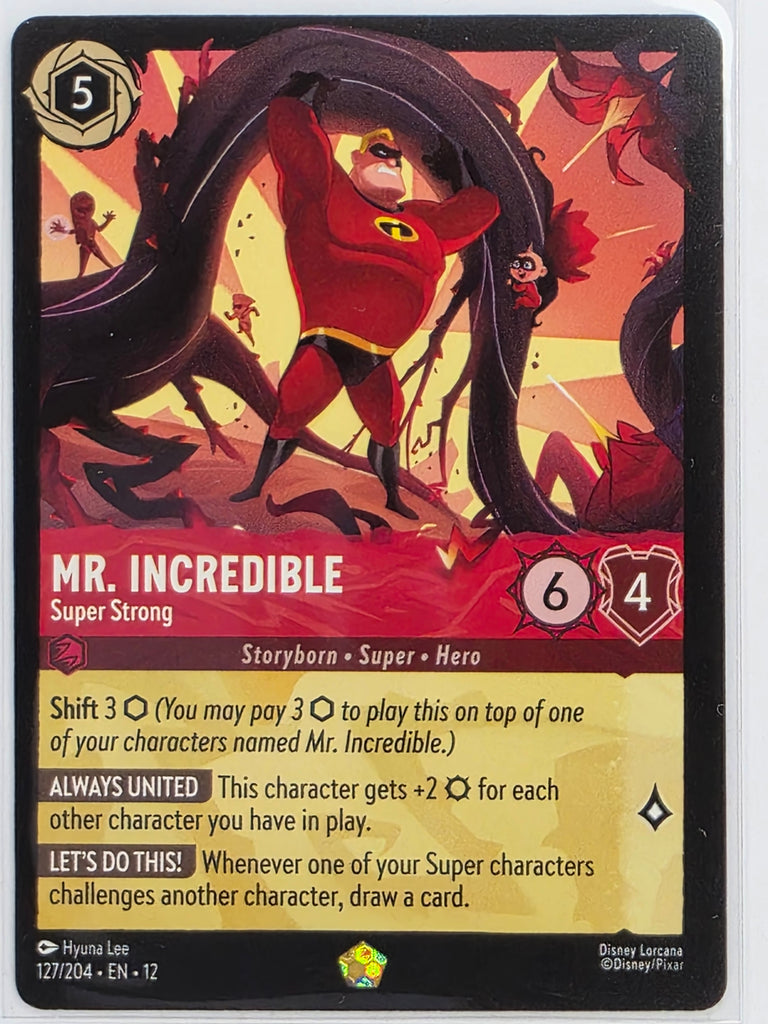 Disney Lorcana Wilds Unknown | #127/204 | Mr Incredible Super Strong | Legendary