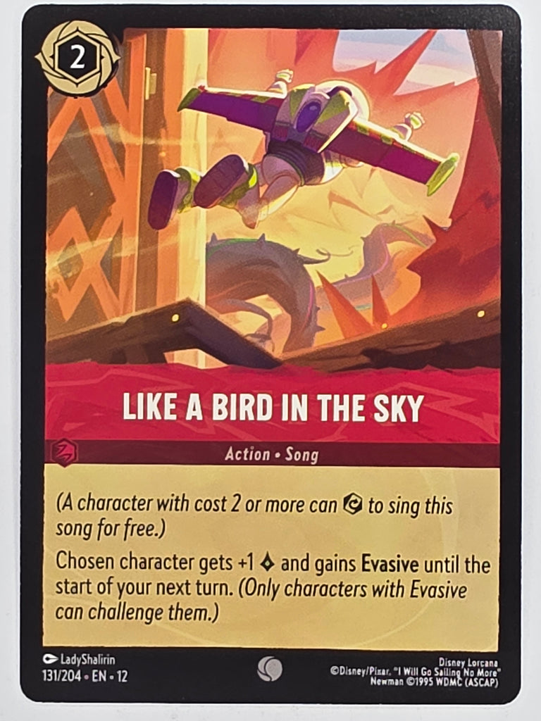 Disney Lorcana Wilds Unknown | #131/204 | Like a Bird in the Sky | Common