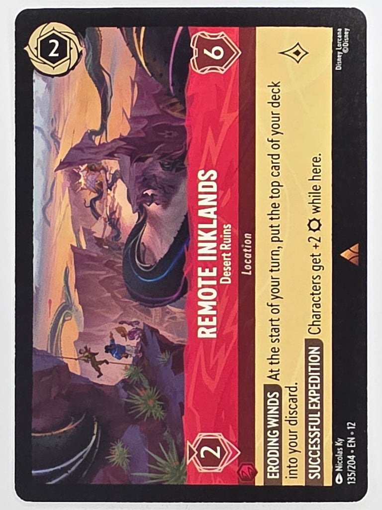 Disney Lorcana Wilds Unknown | #135/204 | Remote Inklands Desert Ruins | Rare