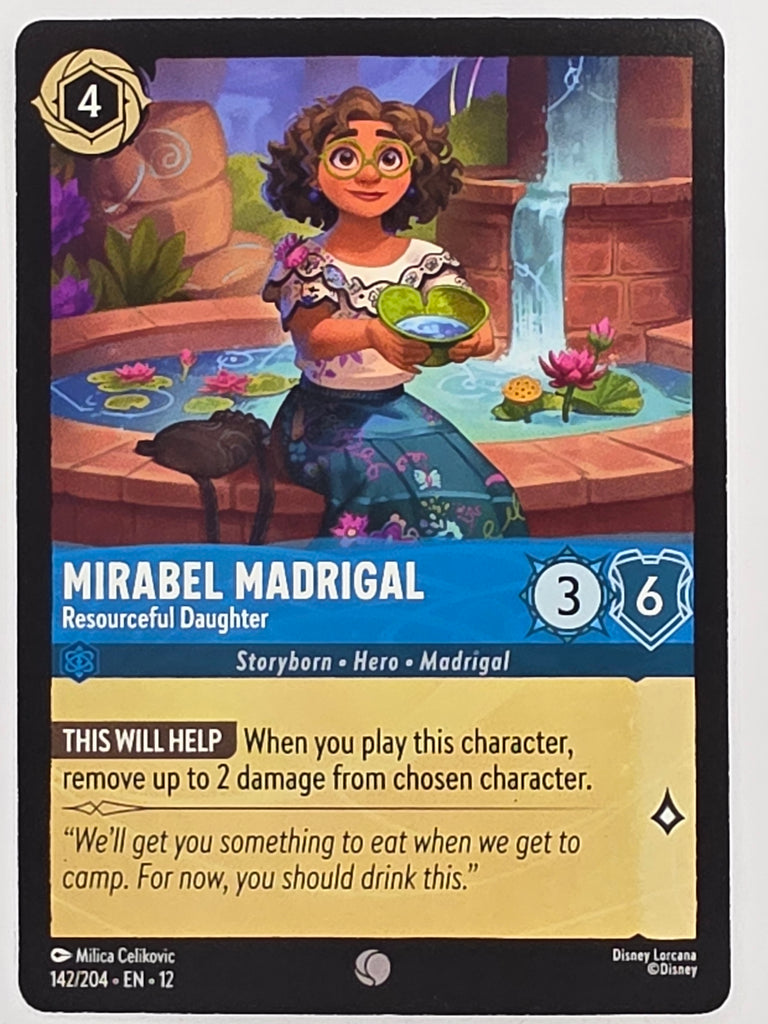 Disney Lorcana Wilds Unknown | #142/204 | Mirabel Madrigal Resourceful Daughter | Common