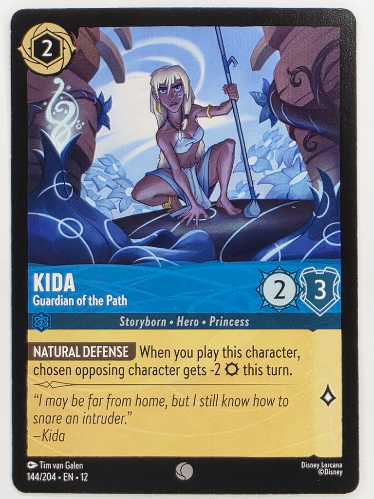 Disney Lorcana Wilds Unknown | #144/204 | Kida Guardian of the Path | Common