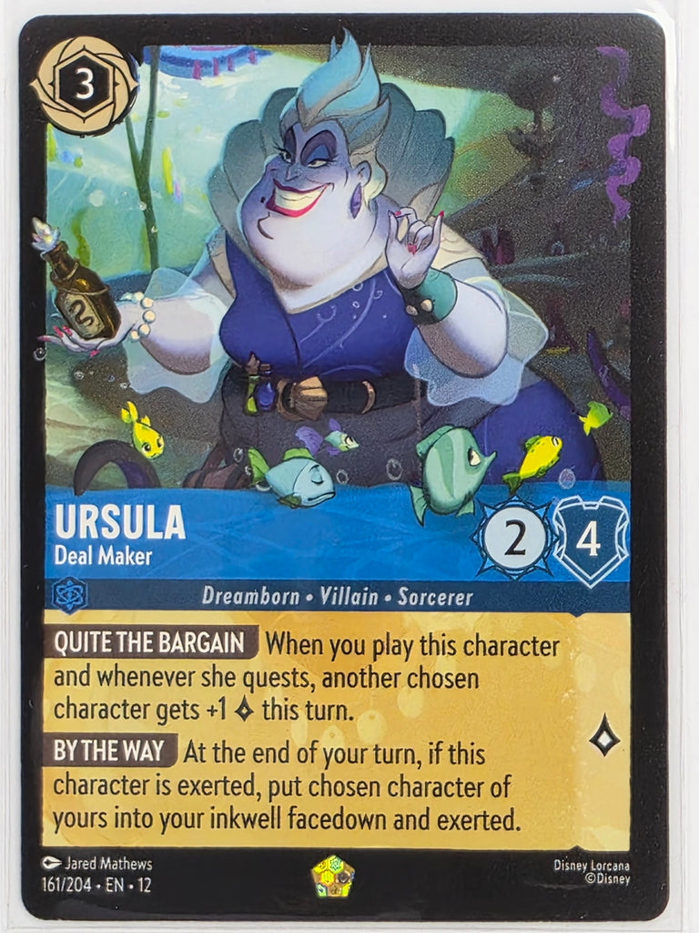 Disney Lorcana Wilds Unknown | #161/204 | Ursula Deal Maker | Legendary