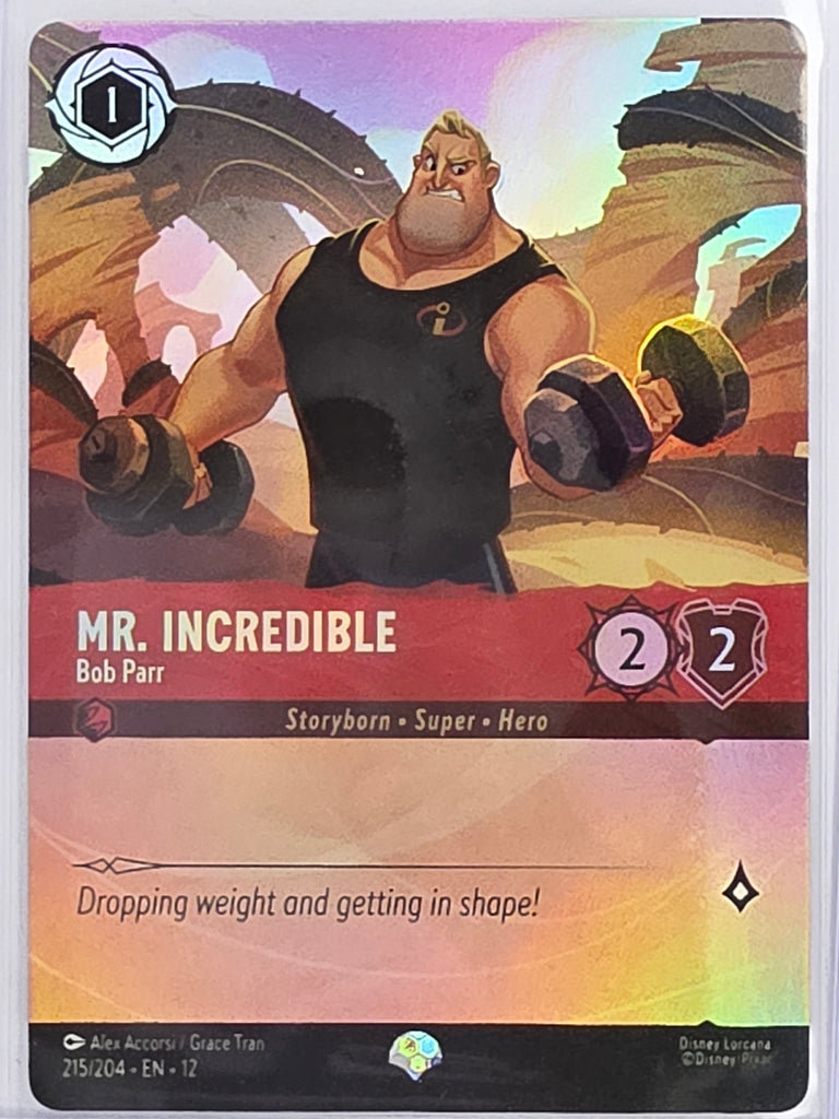 Disney Lorcana Wilds Unknown | #215/204 | Mr Incredible Bob Parr | Epic