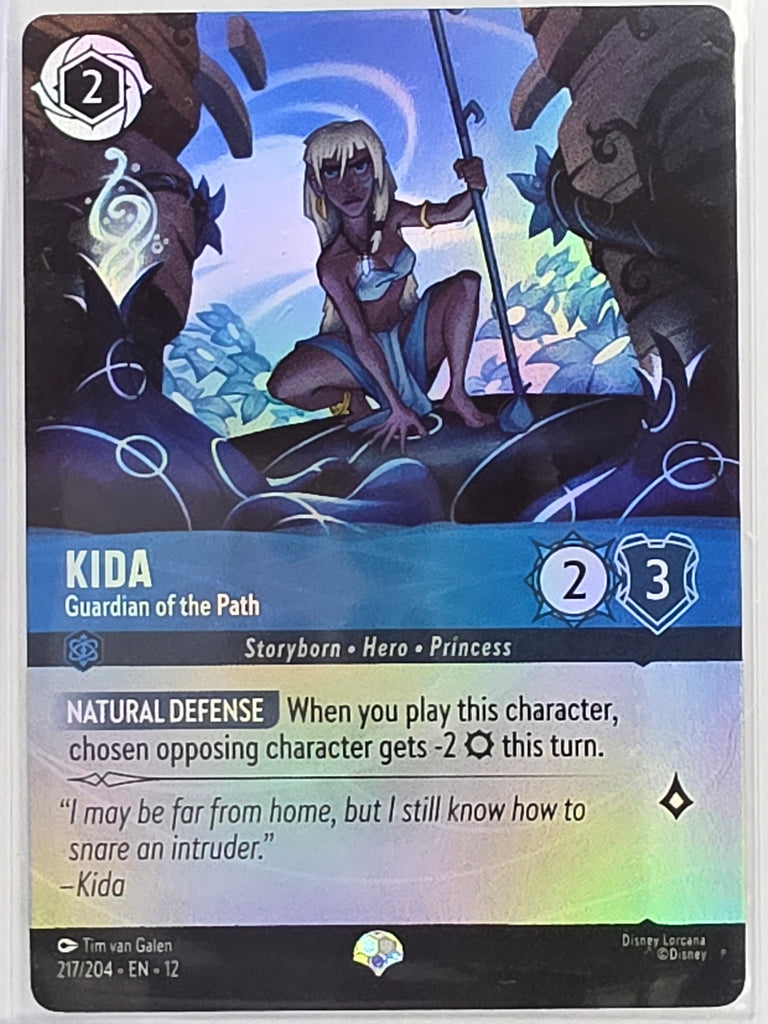 Disney Lorcana Wilds Unknown | #217/204 | Kida Guardian of the Path | Epic