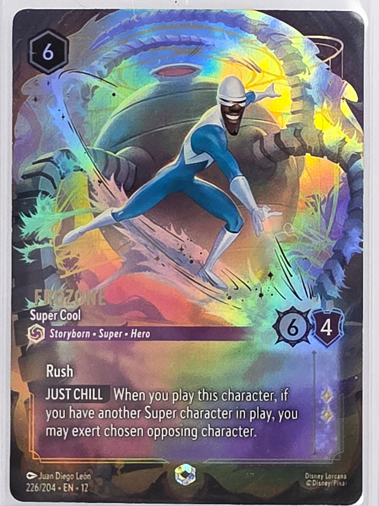 Disney Lorcana Wilds Unknown | #226/204 | Frozone Super Cool | Enchanted