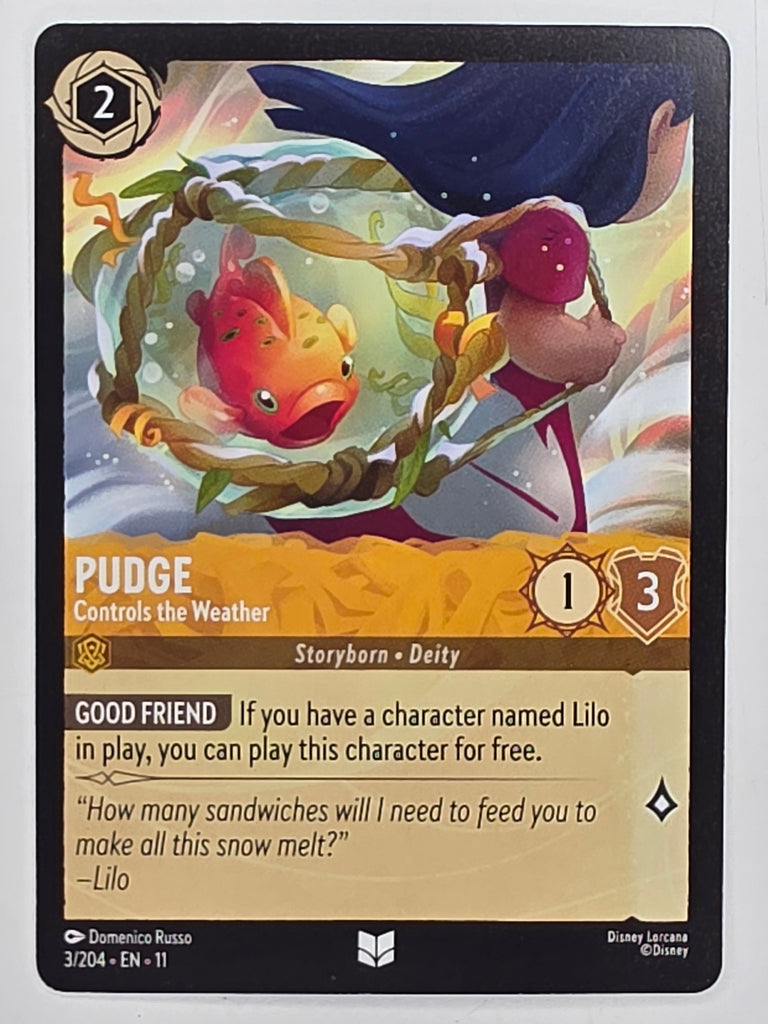 Disney Lorcana Winterspell #3/204 Pudge - Controls The Weather | Uncommon
