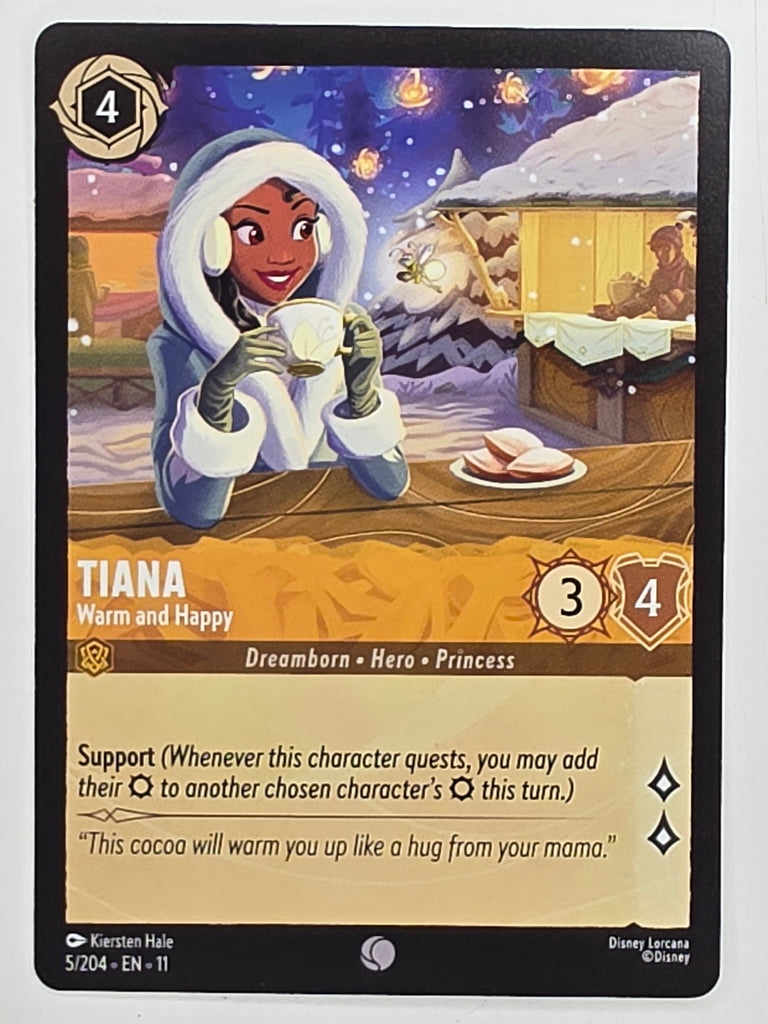 Disney Lorcana Winterspell #5/204 Tiana - Warm and Happy | Common