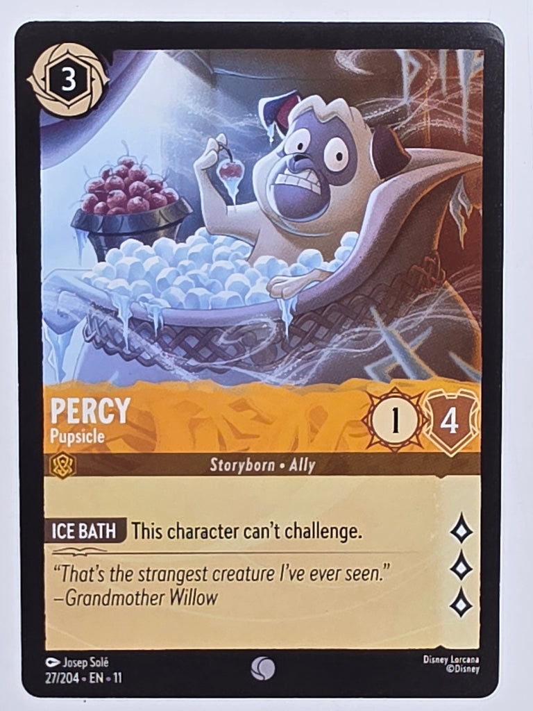 Disney Lorcana Winterspell #27/204 Percy - Pupsicle | Common