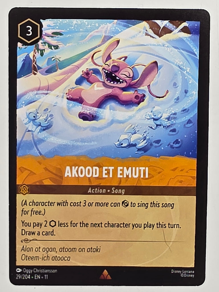 Disney Lorcana Winterspell #29/204 Akood Et Emuti | Rare