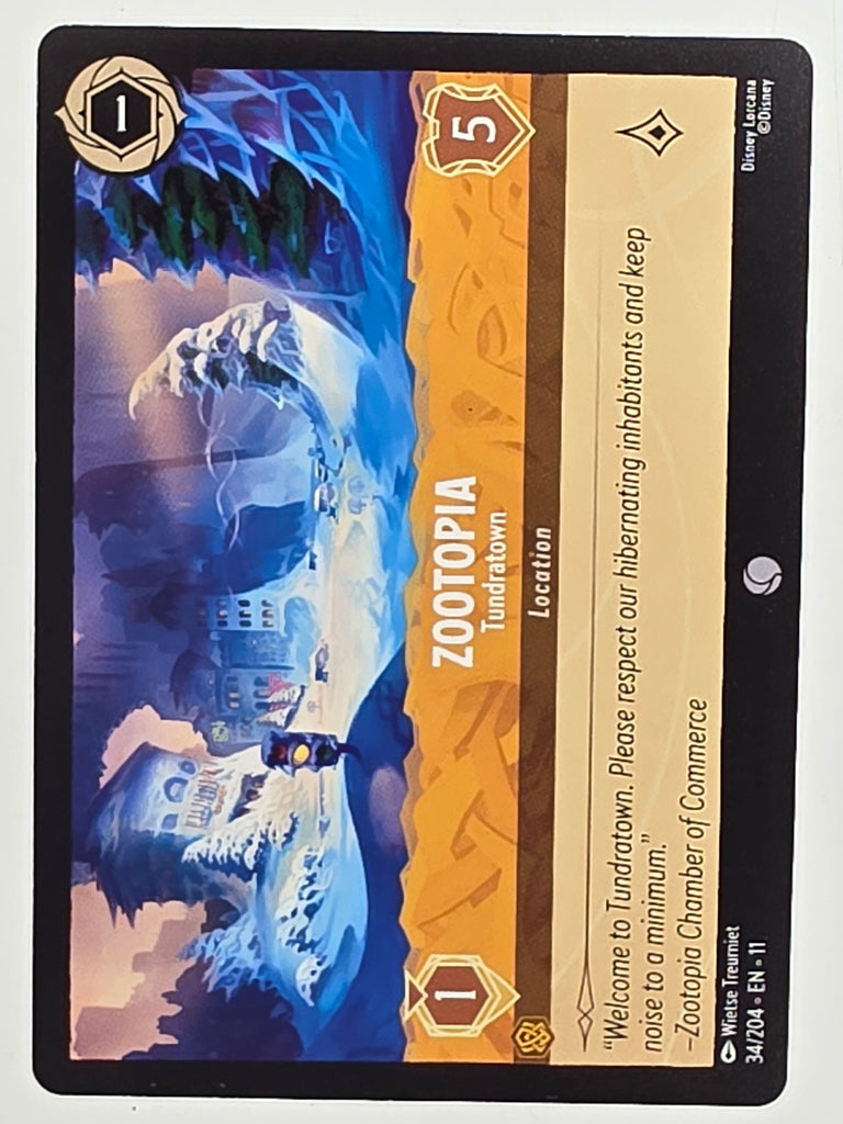 Disney Lorcana Winterspell #34/204 Zootopia - Tundratown | Common