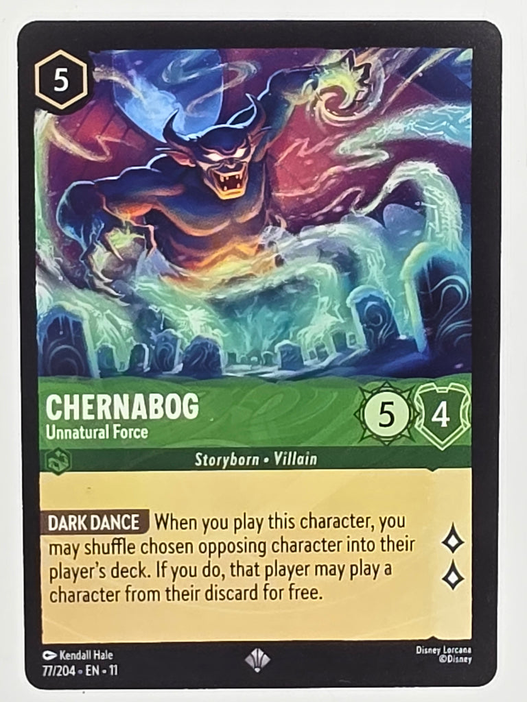 Disney Lorcana Winterspell #77/204 Chernabog - Unnatural Force | Super Rare