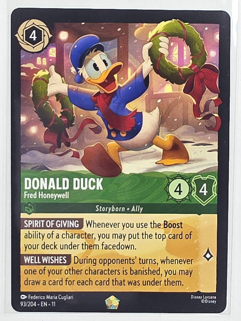 Disney Lorcana Winterspell #93/204 Donald Duck - Fred Honeywell | Lege Funporium Disney Lorcana Winterspell #93/204 Donald Duck - Fred Honeywell | Lege Funporium