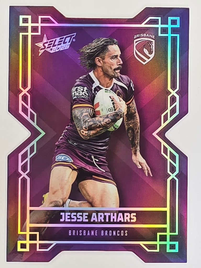 NRL 2026 League Heroes | Colours Diecut | #CD1 | Jesse Arthars | Brisbane Broncos