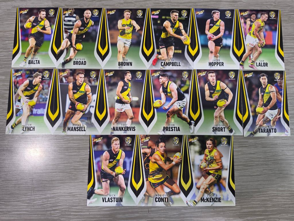 2026 AFL Footy Stars Base Team Set - Richmond Tigers