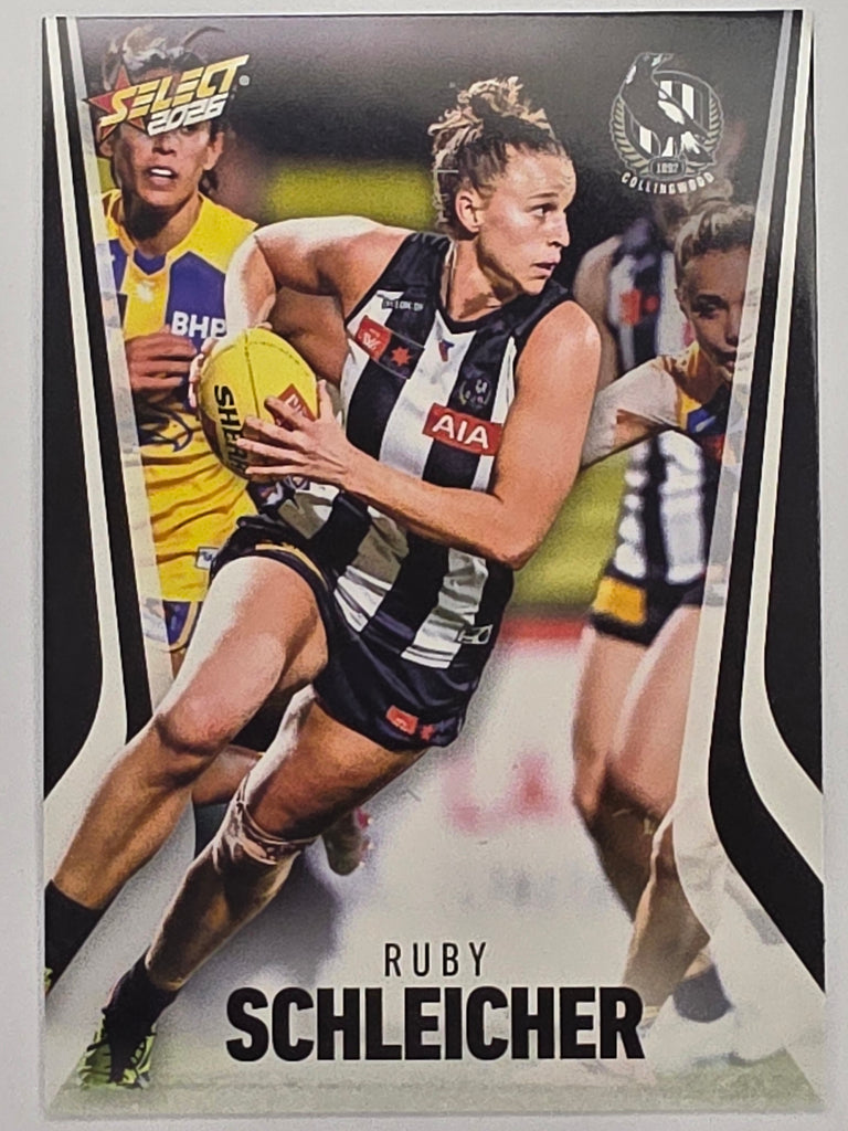 2026 AFL Footy Stars Base Card #242 Ruby Schleicher - Collingwood Magpies